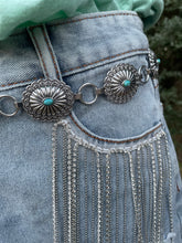 Load image into Gallery viewer, Space Cowgirl Turquoise Belt
